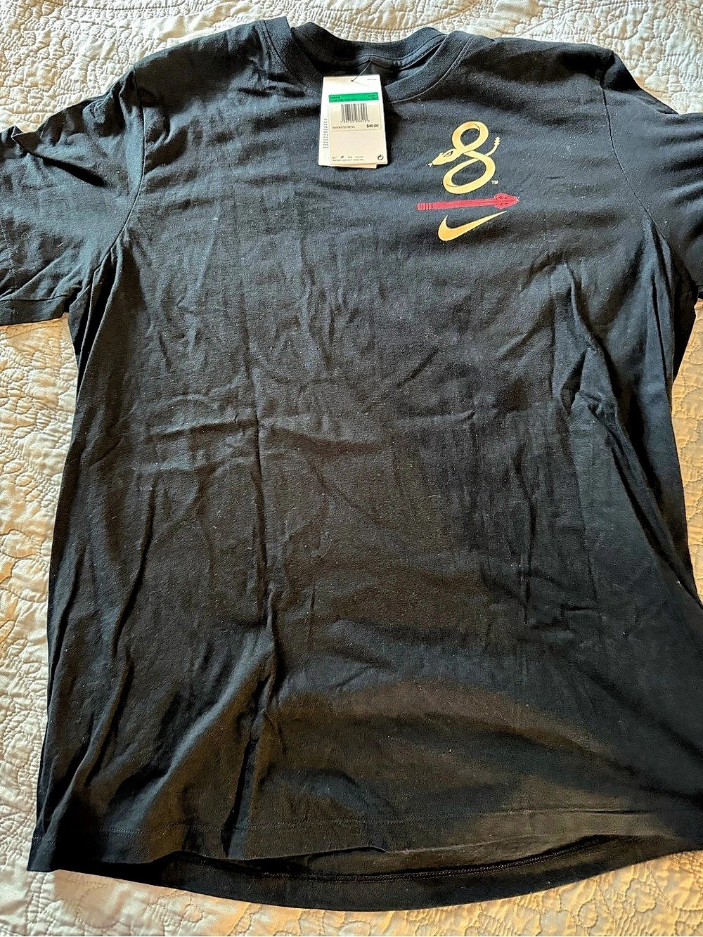 Nike Arizona Baseball Dri-FIT T-Shirt Men's Black & Gold XL NWT